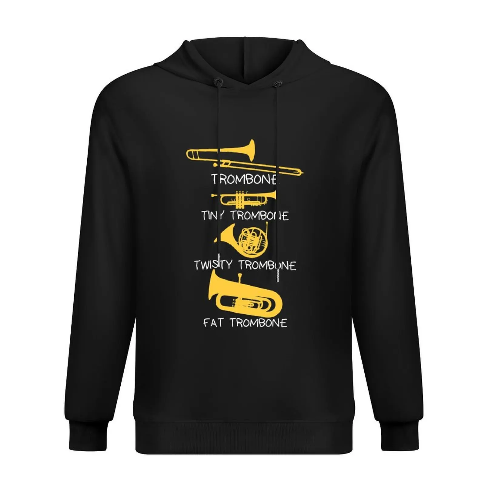 Tipos divertidos de trombones, divertido trombone idea de regalo Sudadera con capucha otoño nuevos productos conjunto de sudadera para hombres chándal de estilo japonés para hombres