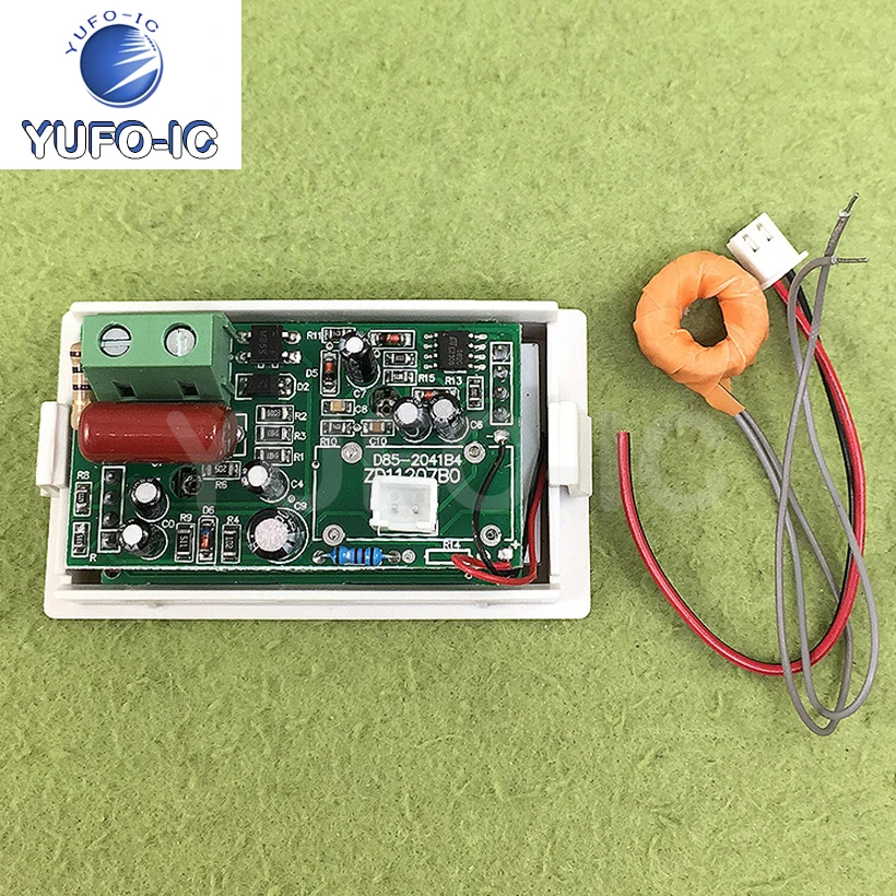 السفينة حرة 2 قطعة العرض المزدوج OX85-40-AV السائل الكريستال الجهد مقياس التيار المتناوب الفولتميتر مقياس التيار الكهربائي الرقمي #2