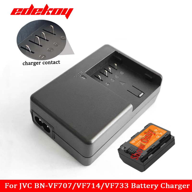 AA-VF7 Battery Charger for JVC BN-VF707/VF707U BN-VF714/VF714U BN-VF733/VF733U GR-D326 GR-D326EY GR-D326US GZ-MG21U LY34647-002B