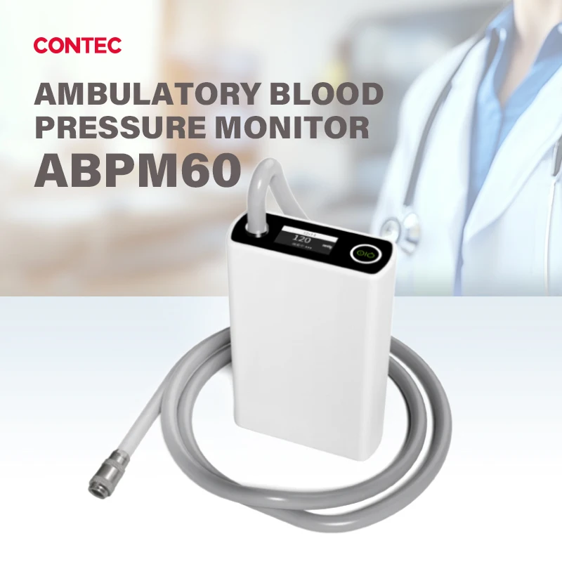 Imagen de Monitor ambulatorio recargable ABPM60 de la presión arterial de Contec 24 horas, software gratuito para PC