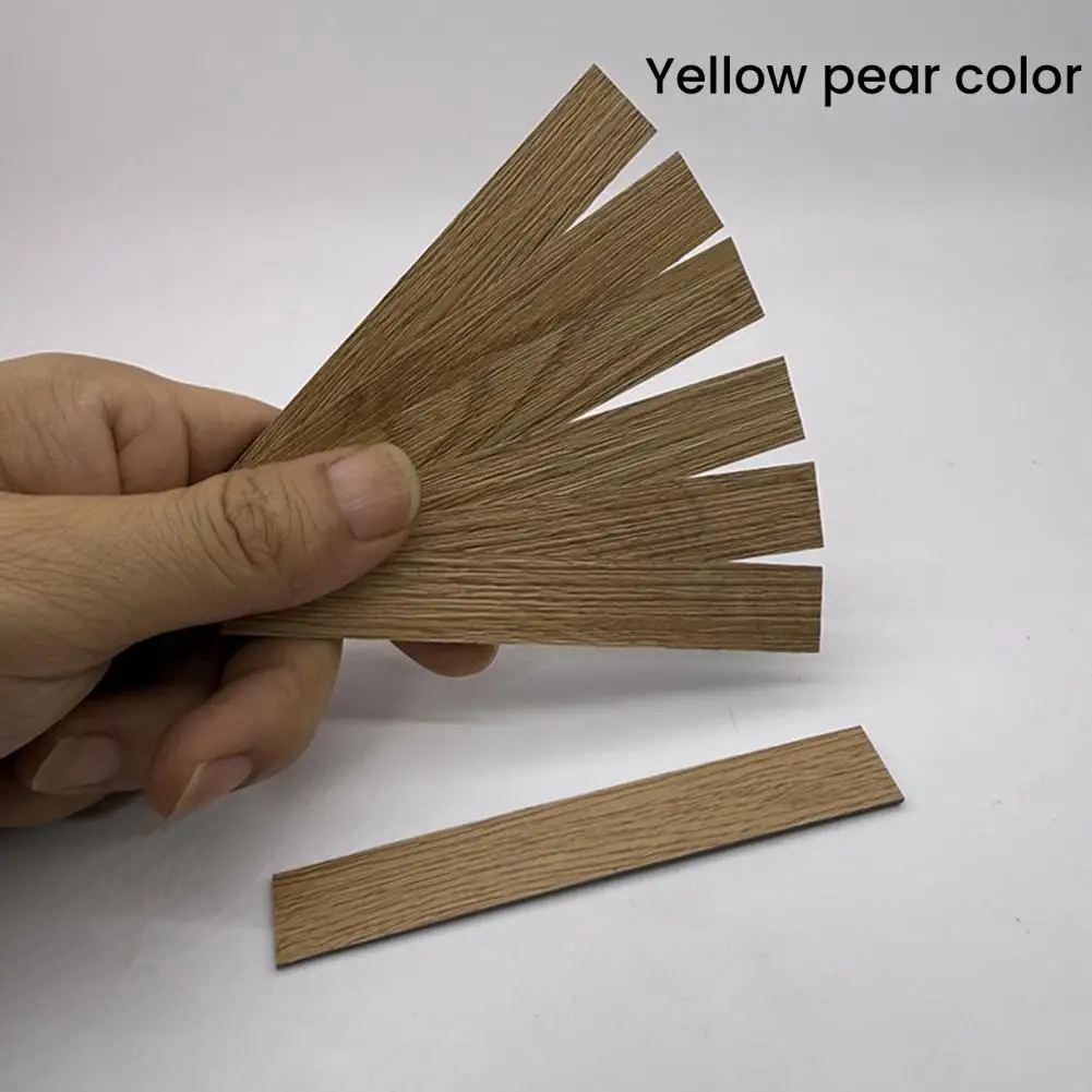 인형 집 바닥 스티커 미니 인형 집을 위한 현실적인 나무 바닥재 자체 접착식 아기 집 바닥 보드 DIY 인형 집