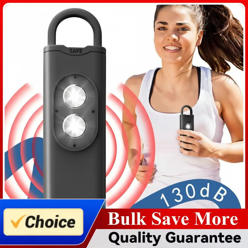 

Сигнализация безопасности с SOS-подсветкой, брелок-сигнализация от нападения, аварийная сигнализация, персональная сигнализация для самообороны, громкая сирена 130 дБ для девушек и женщин