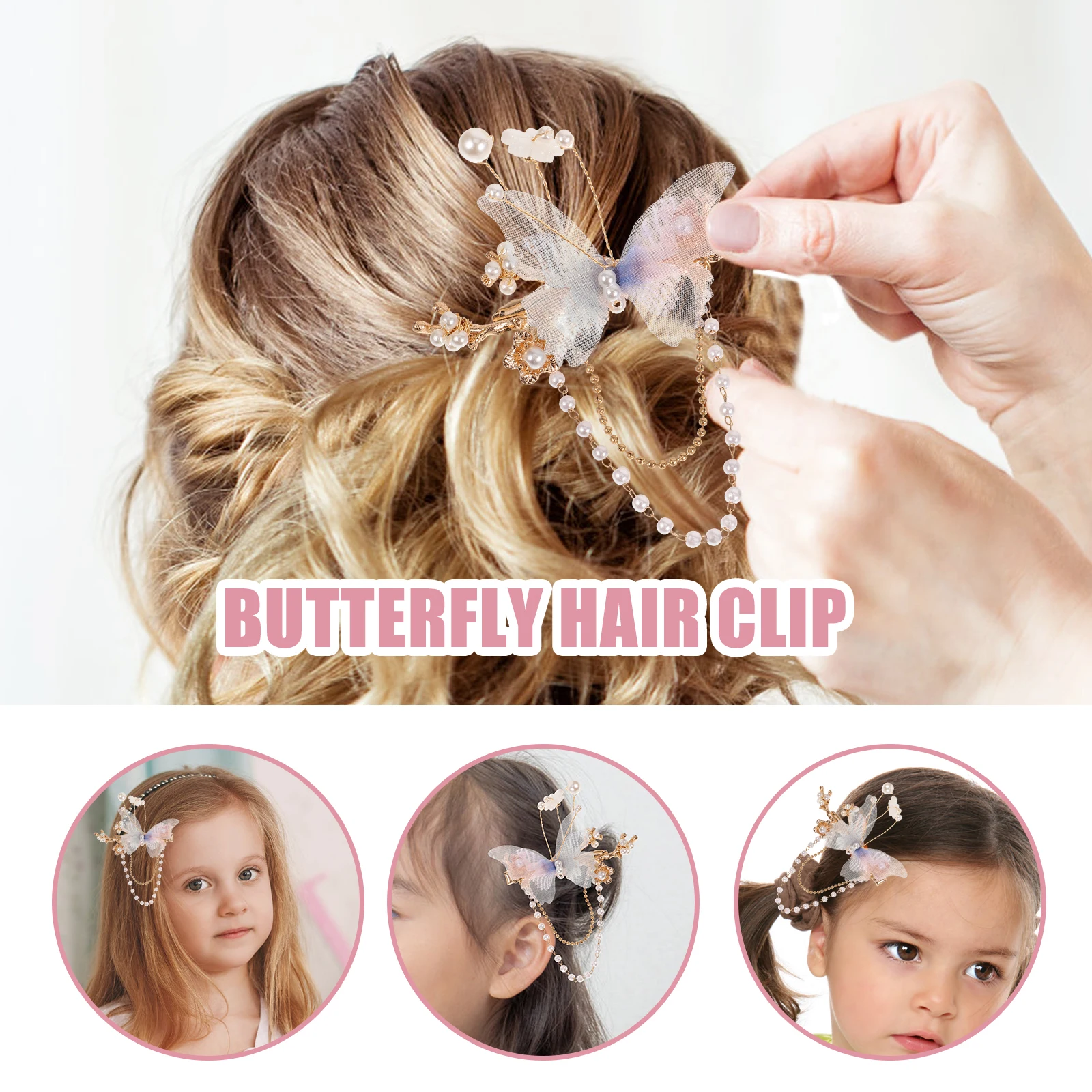 

Vintage Butterfly Hair Clips for Women Girls Lightweight Comfortable Durable Party Wedding Prom Graduation Banquet Use Fashion