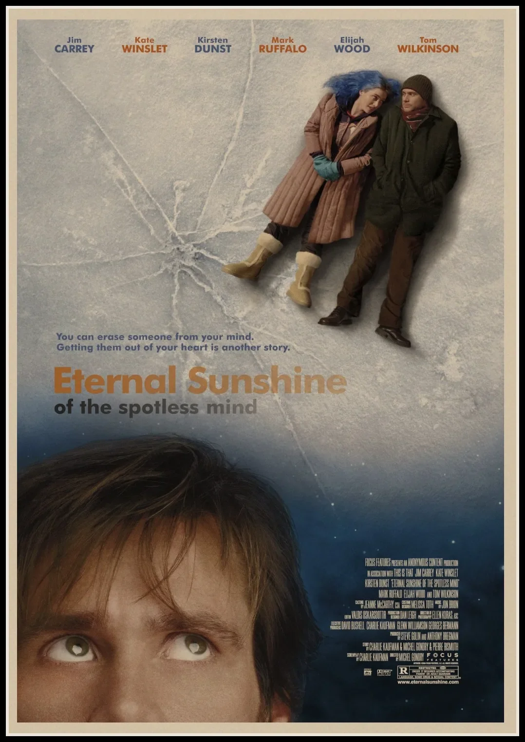 ETERNAL SUNSHINE OF THE SPOTLESS MIND Retro Movie Poster Kraft Paper Art Wall Decor Vintage Poster