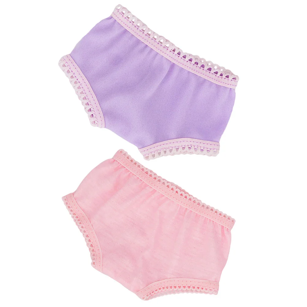 

2 Pcs 18-inch Accessories Underwear Toy Clothes Bottoming Shorts Diapers Panties Toys Baby For Dolls