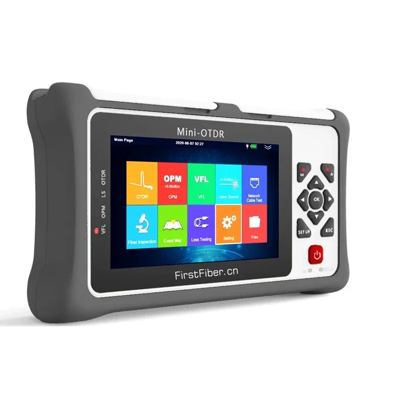 

980EXT-D20SF Pro mini OTDR Reflectometer for GPON EPON Live in-service Testing with OPM OLS VFL Touch Screen Fiber Optic OTDR