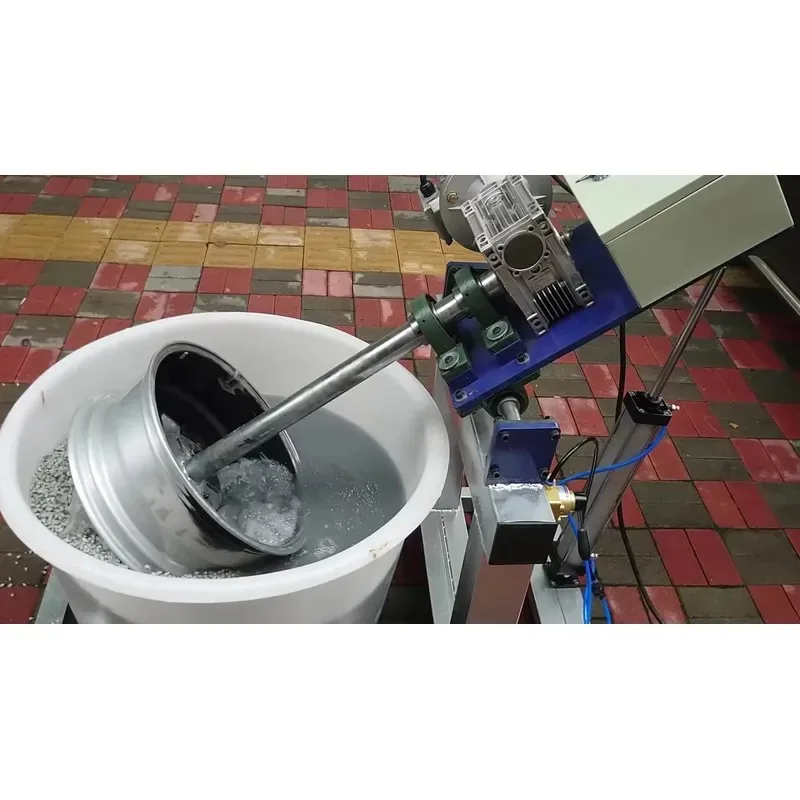 Easy to Operate Automatic Car Wheel Polishing & Grinding Machine with 1.2KW Power 160kg Weight Aluminum Alloy Construction