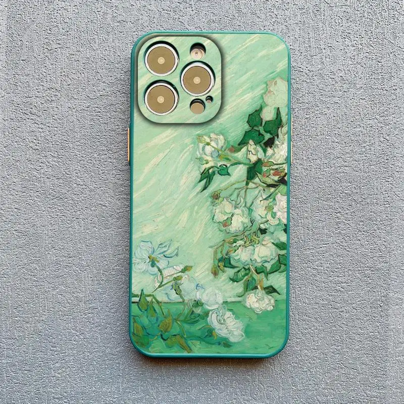 Retro Van Gogh Ölgemälde Telefon Fall Für iPhone 16 15 14 Plus 17 11 13 12 14 Pro MAX XR X Vintage Stoßfest Abdeckung Funda – Detail 13