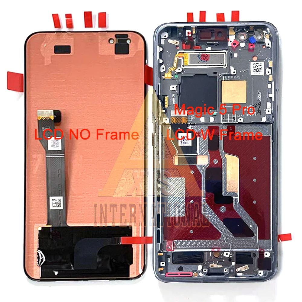 

Original OLED For Huawei Honor Magic5 Magic 5 Pro LCD Display Frame Touch Panel Digitizer For Honor Magic4 Magic 4 Pro LCD Frame