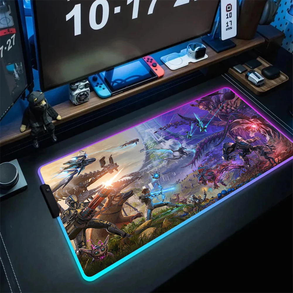 ARK Survival Evolved RGB Mouse Pad Game Mousepad Gaming Table Carpet Gamer Computer Desk Mat Rubber No-slip Dinosaur Mouse Mat