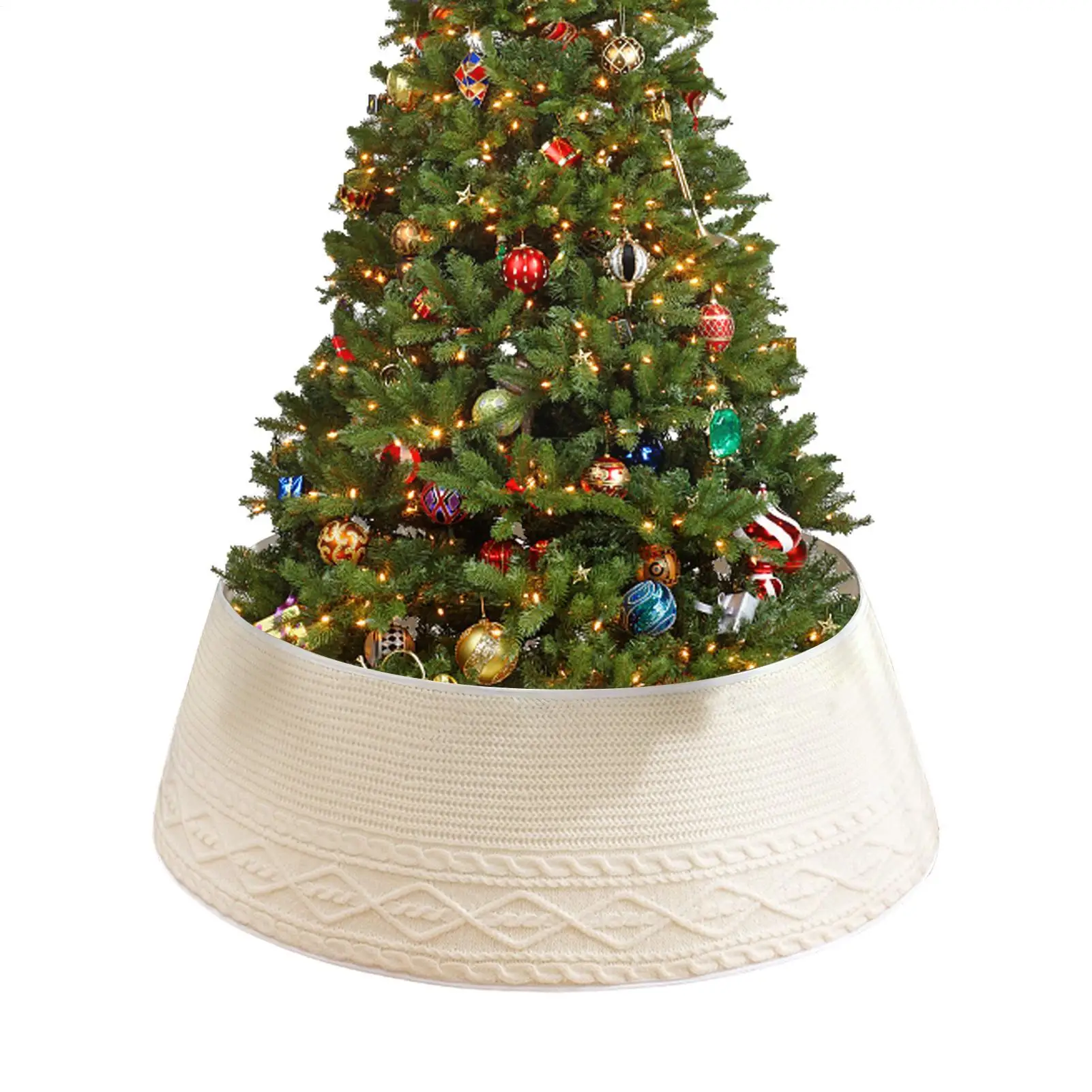 

Воротник в дереве, вязаный воротник в деревенском стиле, массивное кольцо с кремовым ромбическим краем, воротник-карандаш для дерева, дома, зимы, отдыха в помещении