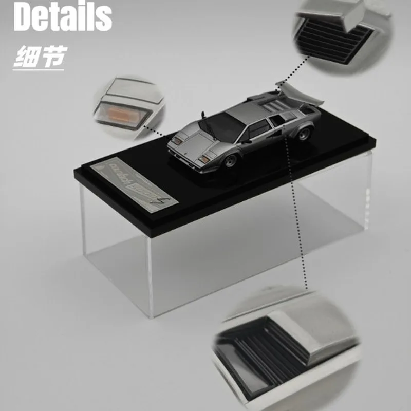 New In Stock Deepmaker 1:64 Lamborghini Countach 5000s Resin Model Miniature Diecast Lamborghini Ornaments Custom Toy  Kid Gift