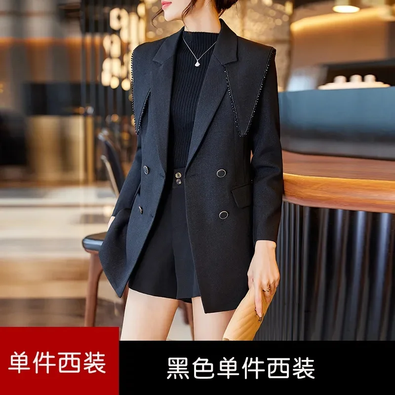 Giacca da abito da strada fritta da donna Primavera Autunno 2025 Nuovo capispalla casual Cappotto moda coreana Cappotto blazer di alta qualità da donna