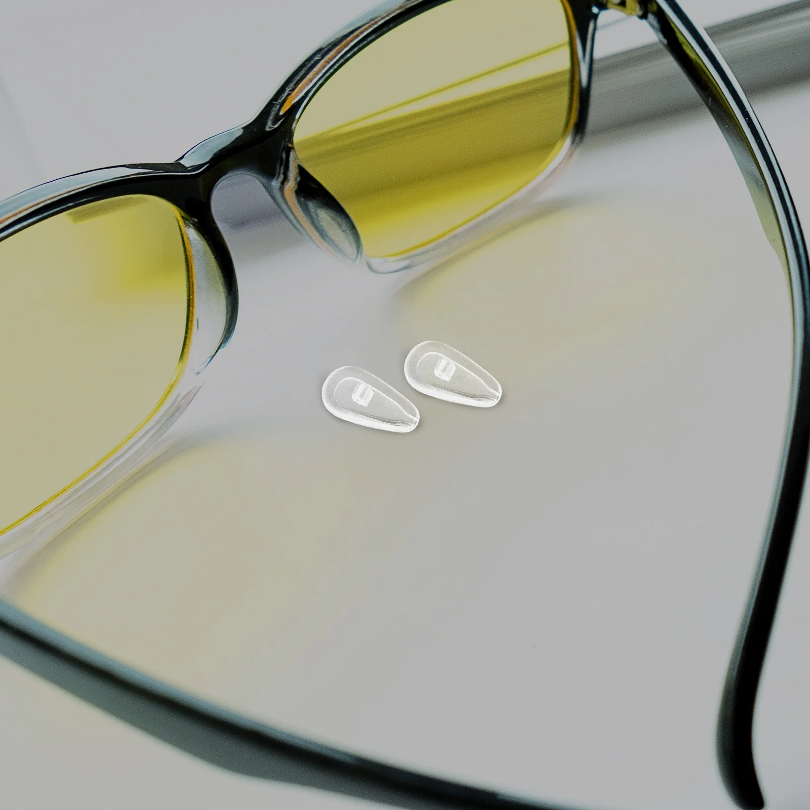 

20Pairs Clear Silicone Nose Pads for Glasses Anti Slip Universal Nose Grips Replacement Pads for Eye Glass Repair