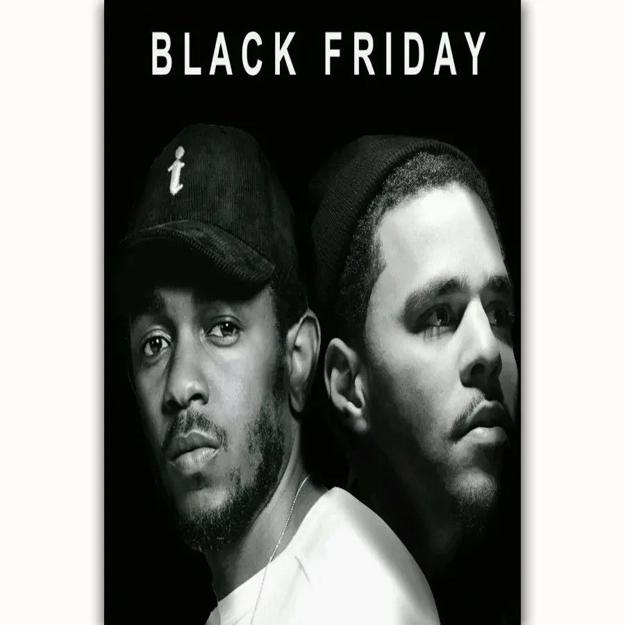 Hot New Kendrick Lamar & J Cole Rap Star-Silk Art Poster Wall Sticker Decoration Gift