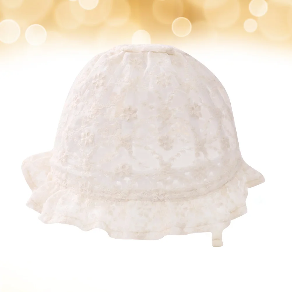 

Yellow Baby Lace Princess Cap Soft Breathable Bonnet Toddler Infant Perfect Photo Prop Cute Girls Hat Lace Cap
