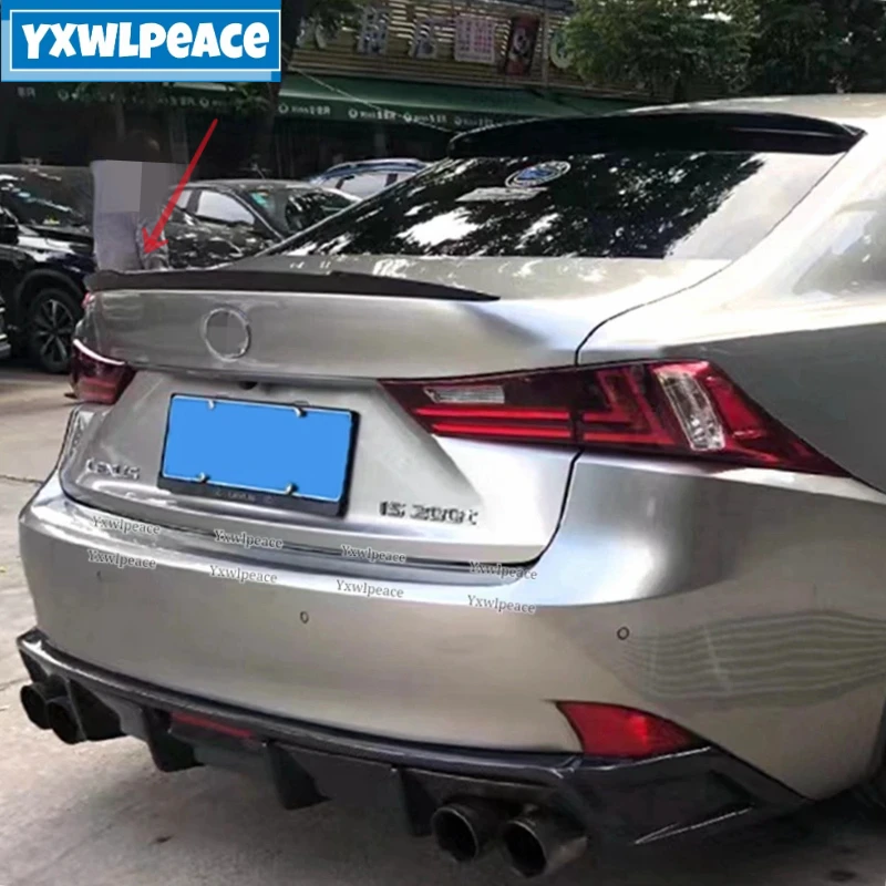 

For Lexus IS Series Spoiler 2013-2017 ABS Plastic IS200t IS250 IS300 IS350 Rear Trunk Lip Spoiler Wing Car Accessories