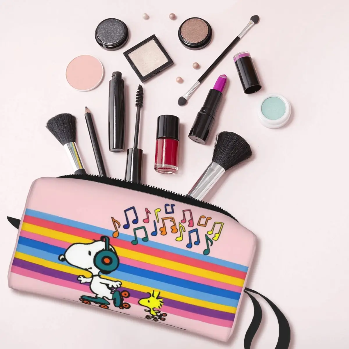 Peanuts Snoopy Cute Cartoon Makeup Bag Large Cosmetic Bag uomo donna borse da toilette Storage Pouch Bag