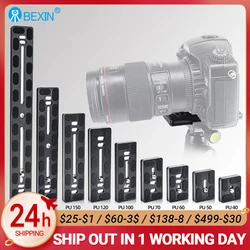 BEXIN adattatore universale per montaggio su treppiede con piastra a sgancio rapido in lega di alluminio con 1/4 viti per Benro Arca Swiss Ball Head e fotocamera