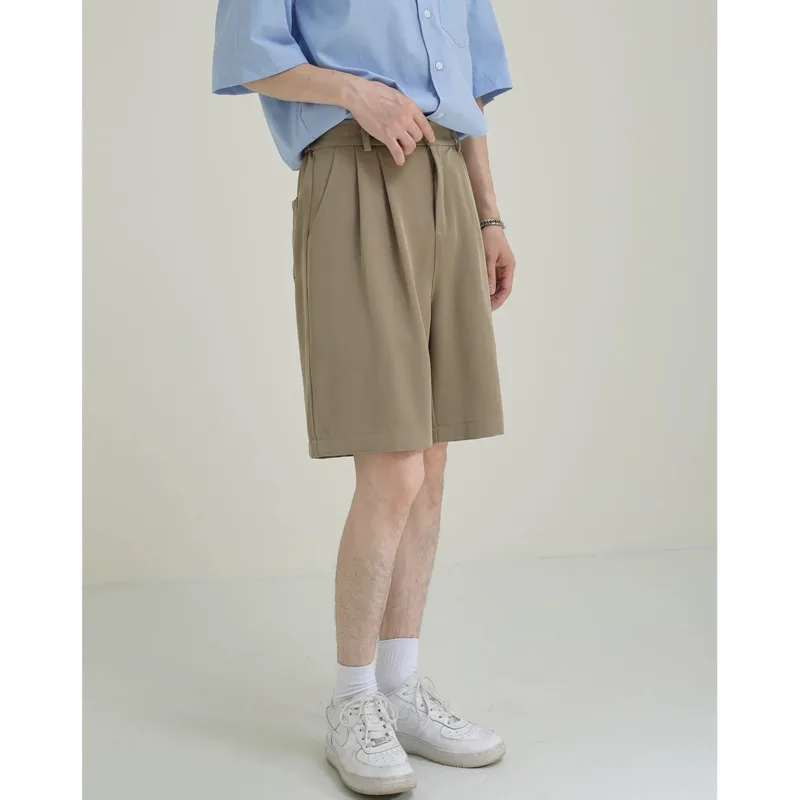 Summer Suit Shorts Men Fashion Society Mens Black Dress Shorts Korean Business Casual Shorts Mens Office Formal Shorts M-2XL