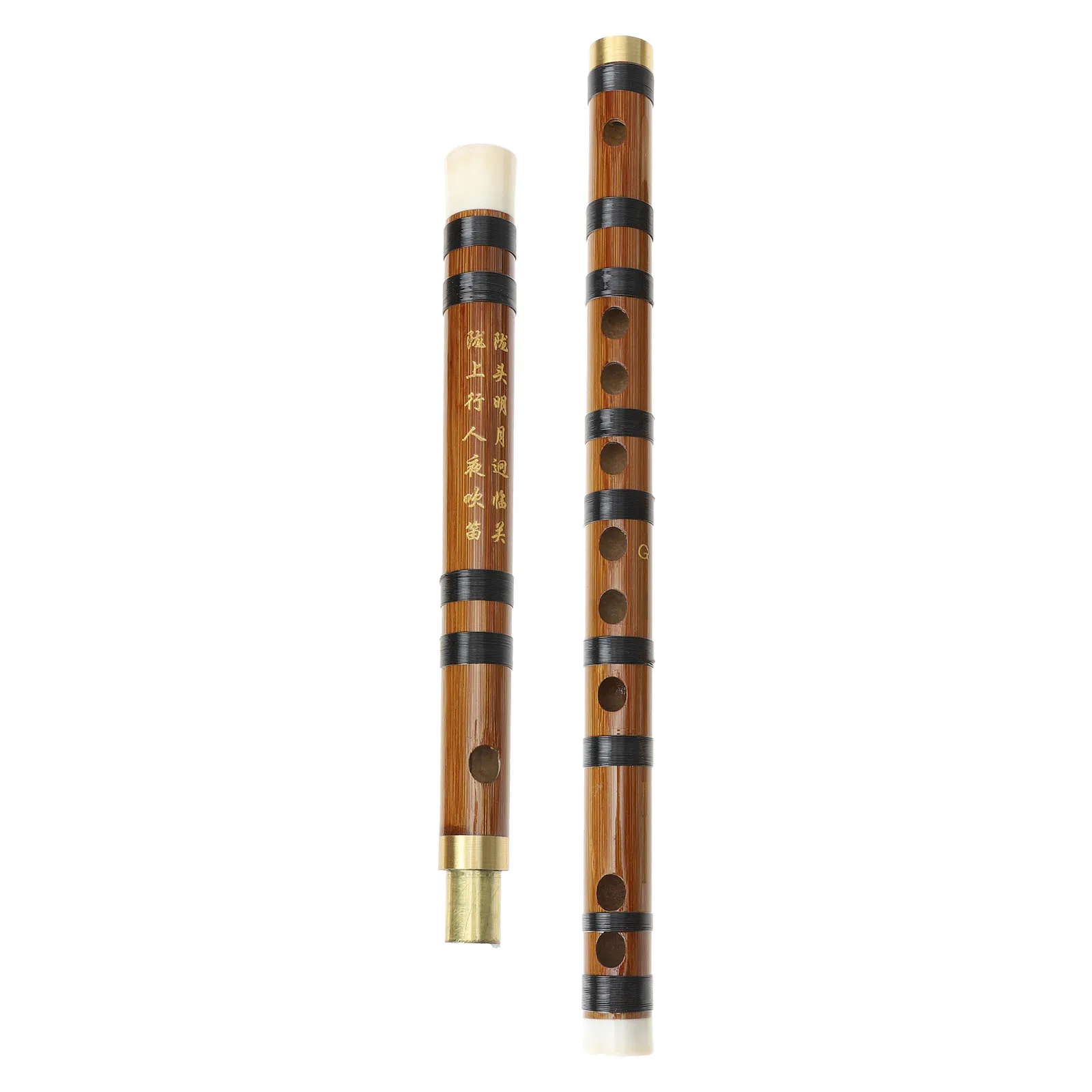 

1set 1Set Detachable Bamboo Traditional Chinese Instrument Portable Style Student Practicing Flute Professional Dizi