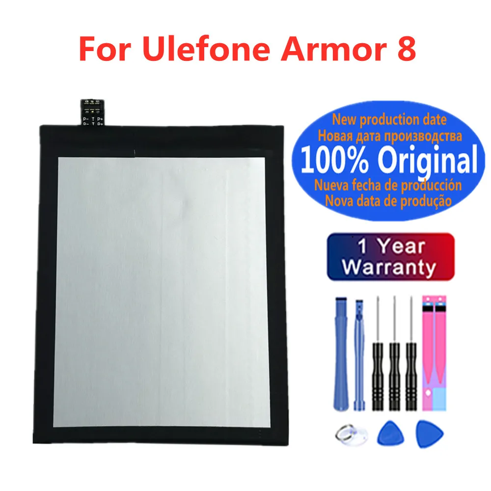 New Original Battery For Ulefone Armor 8 Armor8 5580mAh 6.1inch Battery Bateria In Stock Fast Deliver + Tools