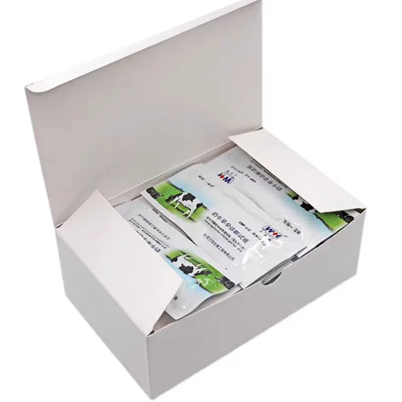 10-40Pcs Cow Pregnancy Test Paper Livestock Disposable Early Pregnant Detection Testing Tool Gold Veterinary Farm Equipment