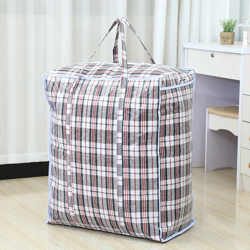 3pcs PP Weave Saco De Armazenamento Protable Dobrável Dustproof Grande Capacidade Bagagem Sacos De Viagem