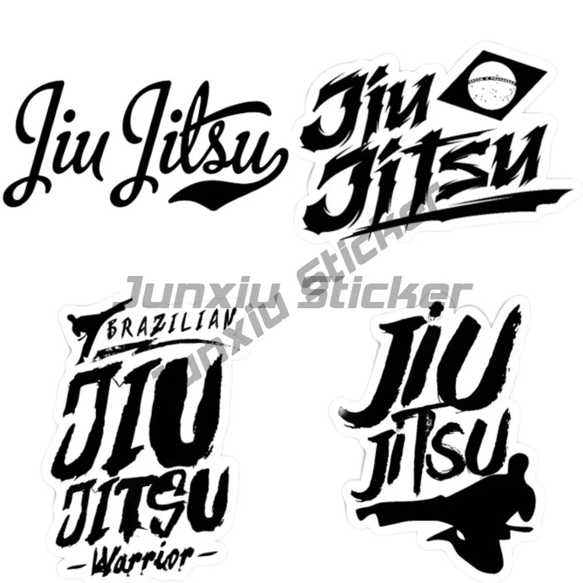 Brazilian Jiu Jitsu Die Cut Car Sticker Jiu Jitsu Kanji Decals Car Motorcycle Logo Laptop Phone Tablet PVC Decor Car Accessorie