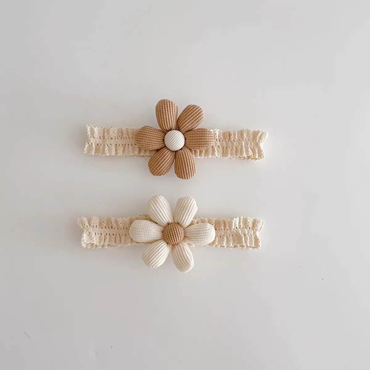 Cute Korean Flower Baby Headband Newborn Halogen Door Headband Baby 100-Day Decoration Hair Accessories Photo Props
