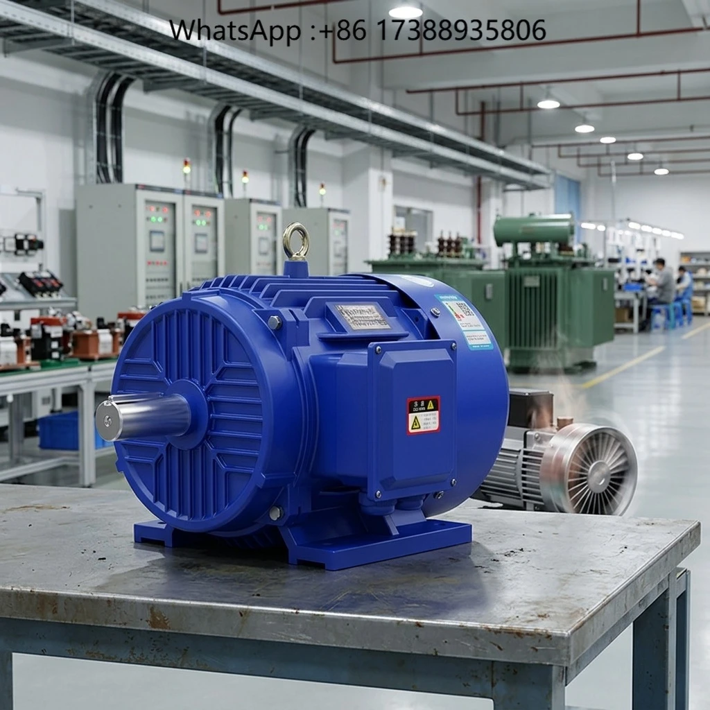 Low Electrical Power Consumption 55kw Asynchronous Electric Motor for Electronics Manufacturing