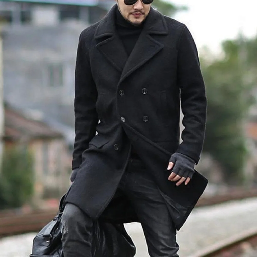 Autumn/winter Wool Men's Coat