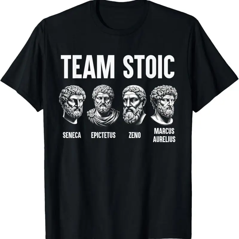 Equipo estoico filósofo Marcus Aurelius Epictetus Seneca Zeno camiseta