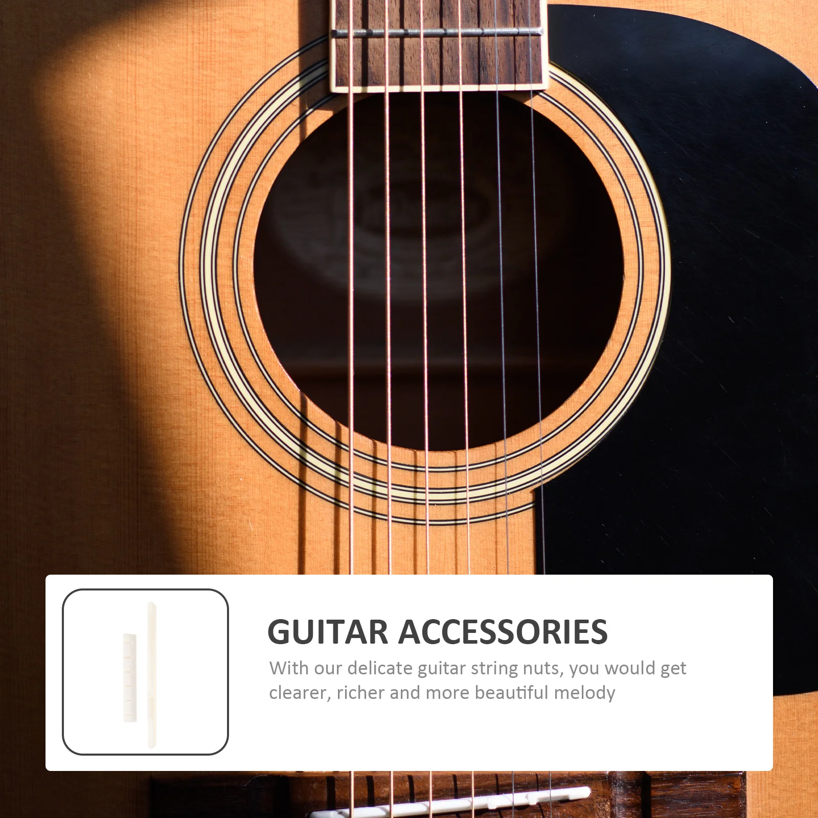 1 مجموعة وتر غيتار المكسرات الثور العظام الغيتار الملحقات أفضل دعم واضح ميلودي يجب أن يكون هدية جسر الجوز الخشب سلسلة لوازم #1