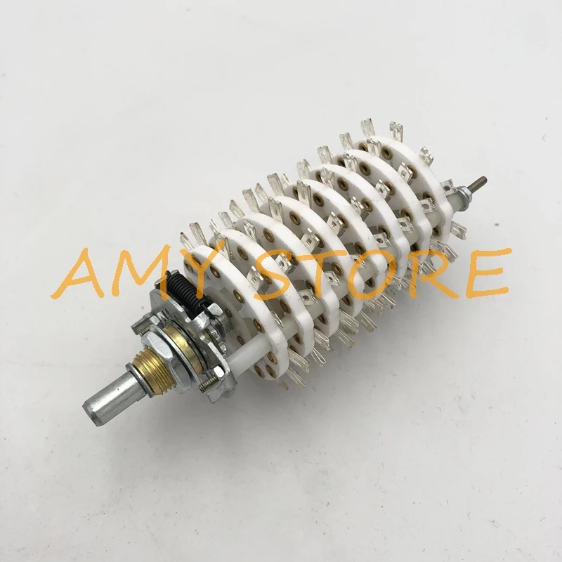 

Ceramic Channel Band Rotary Switch Selector 8P11T 8-Pole 11-Position 8 Deck KCZ