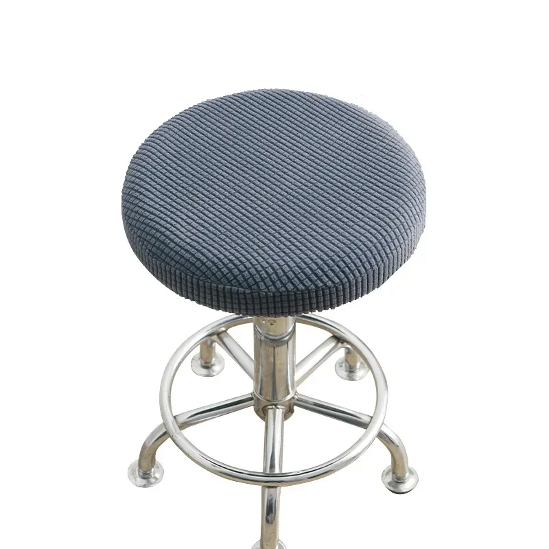 

Round Elastic Bar Stool Covers Round Chair Cover Anti-Dirty Seat Covers Home Chair Protector Barstool Stretch Chair Slipcover