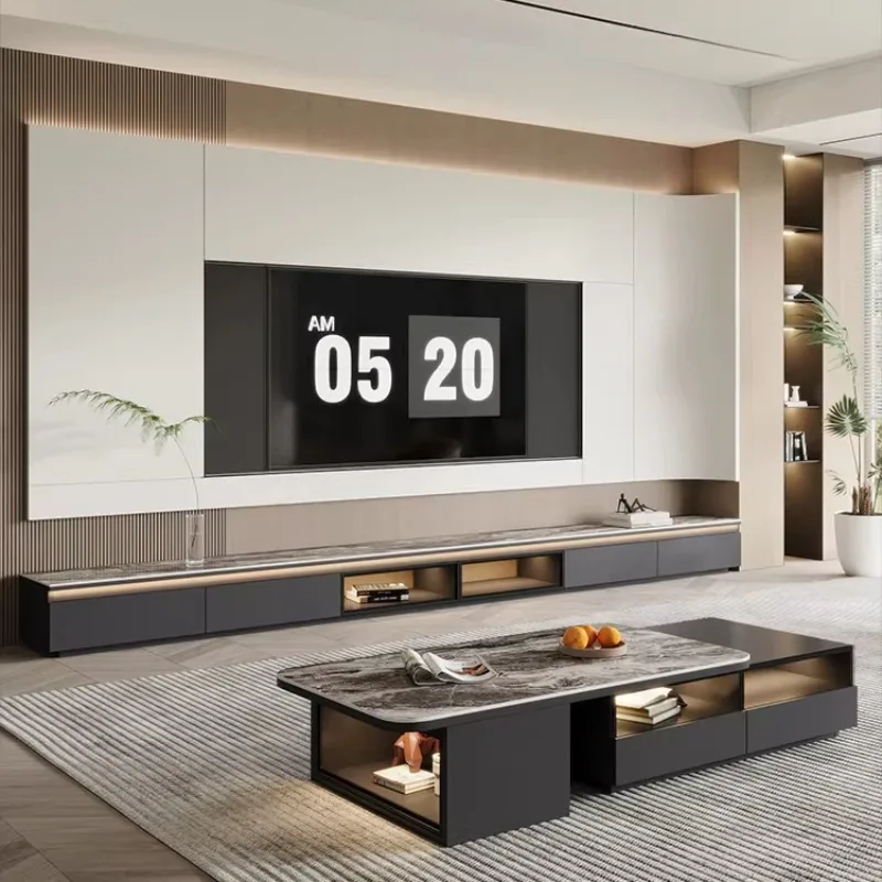 Ornament Luxury Tv Cabinet Design Storage Showcase Modern Tv Cabinet Entertainment Display Muebles Para El Hogar Furniture