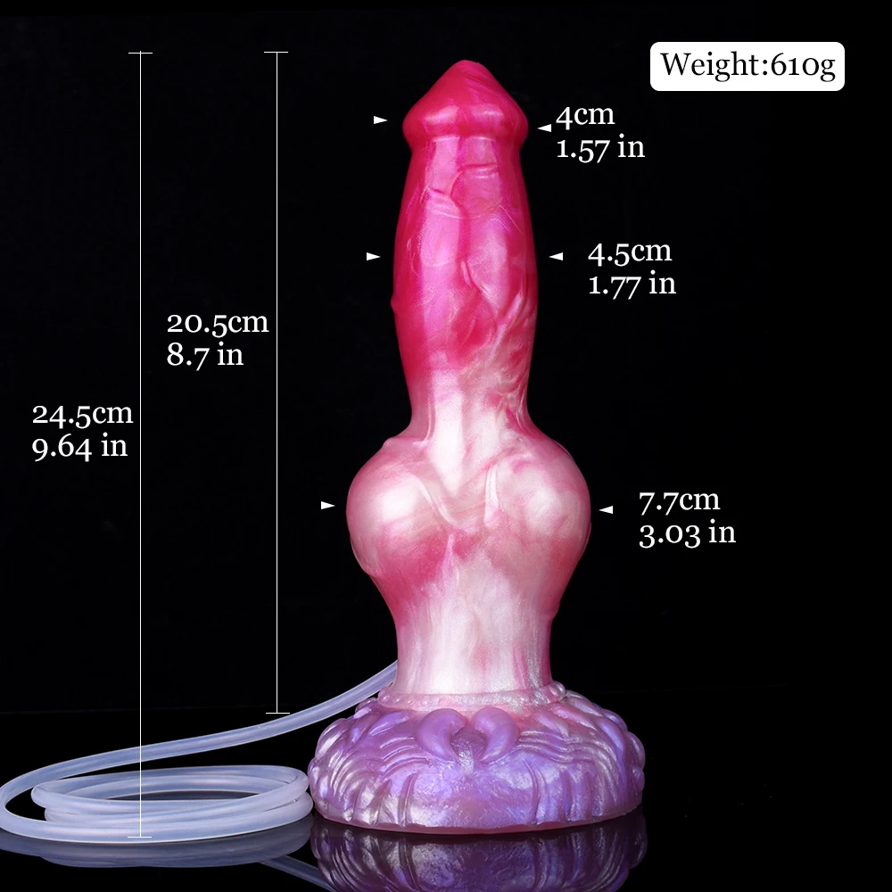 NNSX Large Dog Knot Ejacultion Dildo With Sucker Silicone Squirting Penis For Adults Anal Dilator Dildo Toy For Women Sex Toys