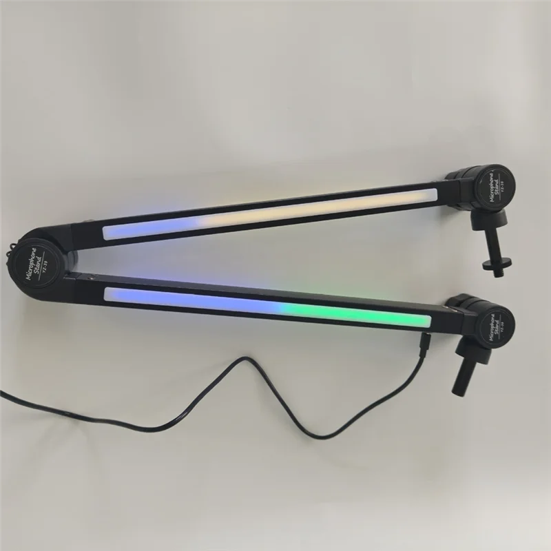 

BTLIFE-RGB подставка для микрофона, держатель для микрофона с вращающейся подвесной стрелой, ножничный дизайн, RGB-подсветка для потоковой передачи игр