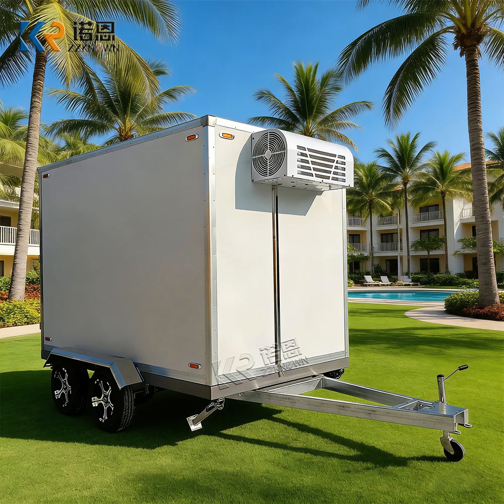 

Commercial Refrigerated Truck Portable Reefer Trailer Cold Storage Industrial Cooling Trailer For Cold Storage And Distribution