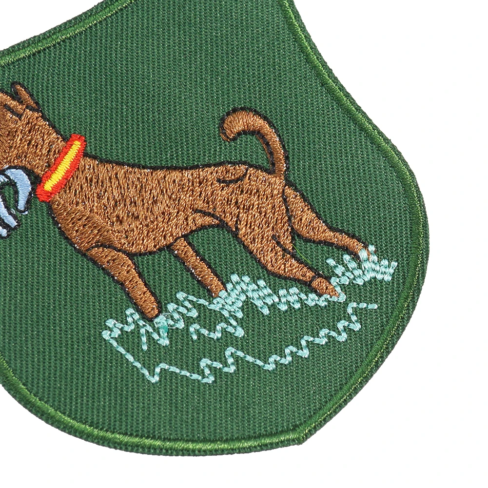 Muy Bien 2pcs Hunting Dog  HuntingTactical Patch Animal Bird Badge Embroidery Applique Ironing Clothes Sticker Sewing Supplies