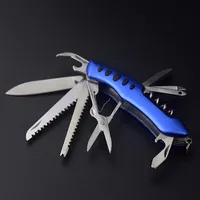 Hot Sale  Multifunctional Swiss Knife Camp Multitool Bottle Opener Folding Knife Portable  Military  Pocket Knives EDC Tools