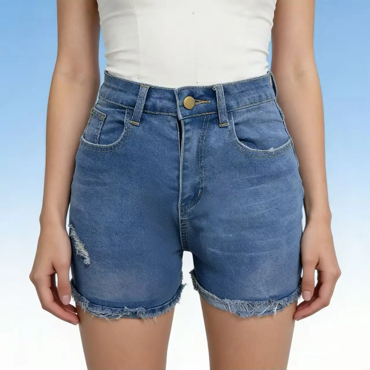 

Y2K Loose Jeans Women Light Blue European American Straight Tube Slimming Fashion Summer Pleated