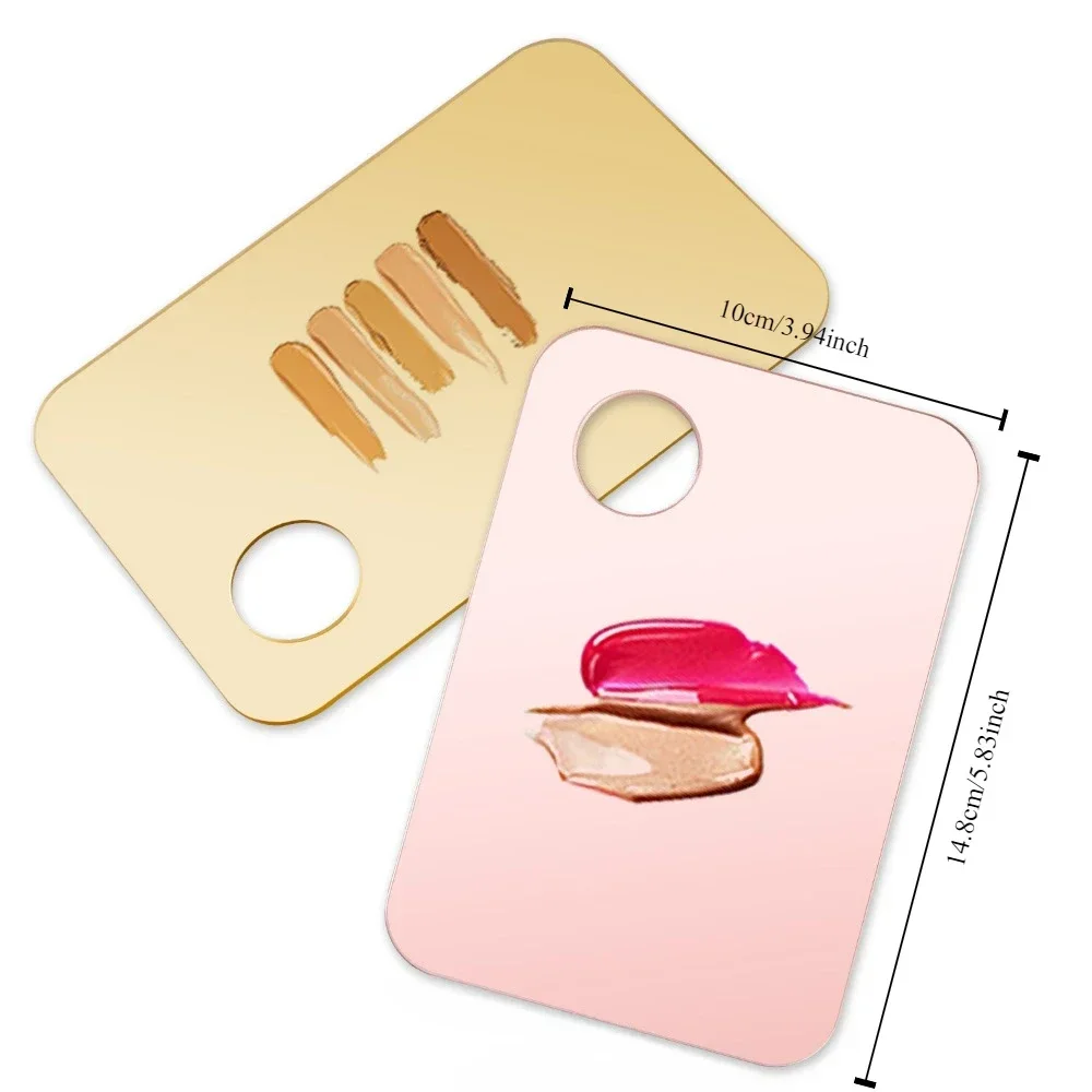 Makeup Mixing Palette Acrylic Cosmetic Foundation Mixer Palette with Spatula Mixing Foundation Eyeshadow Nail Art Beauty Tools