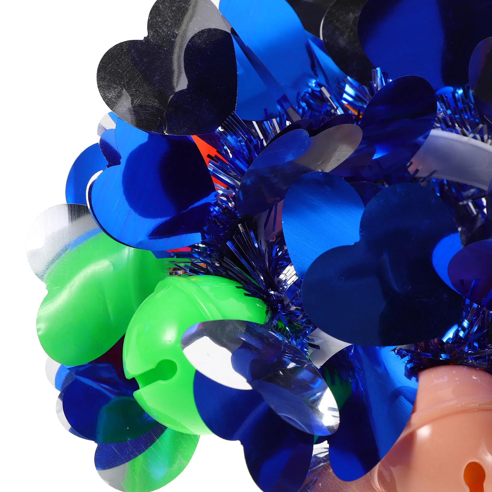 6Pcs Cheerleading Hand Flower Sequin Wrist Bands Bell Decor Kids Kindergarten Dance Performance Props Cheerleading Hand Flower