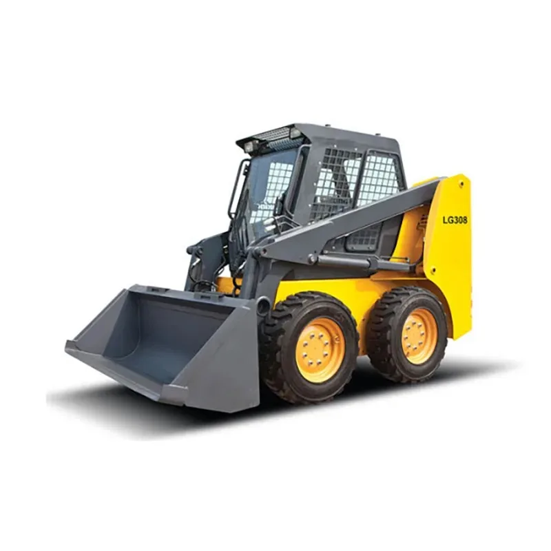 Small Front End Loader YG312 1.2Ton 0.54M3 Bucket Mini Skid Steer Loader