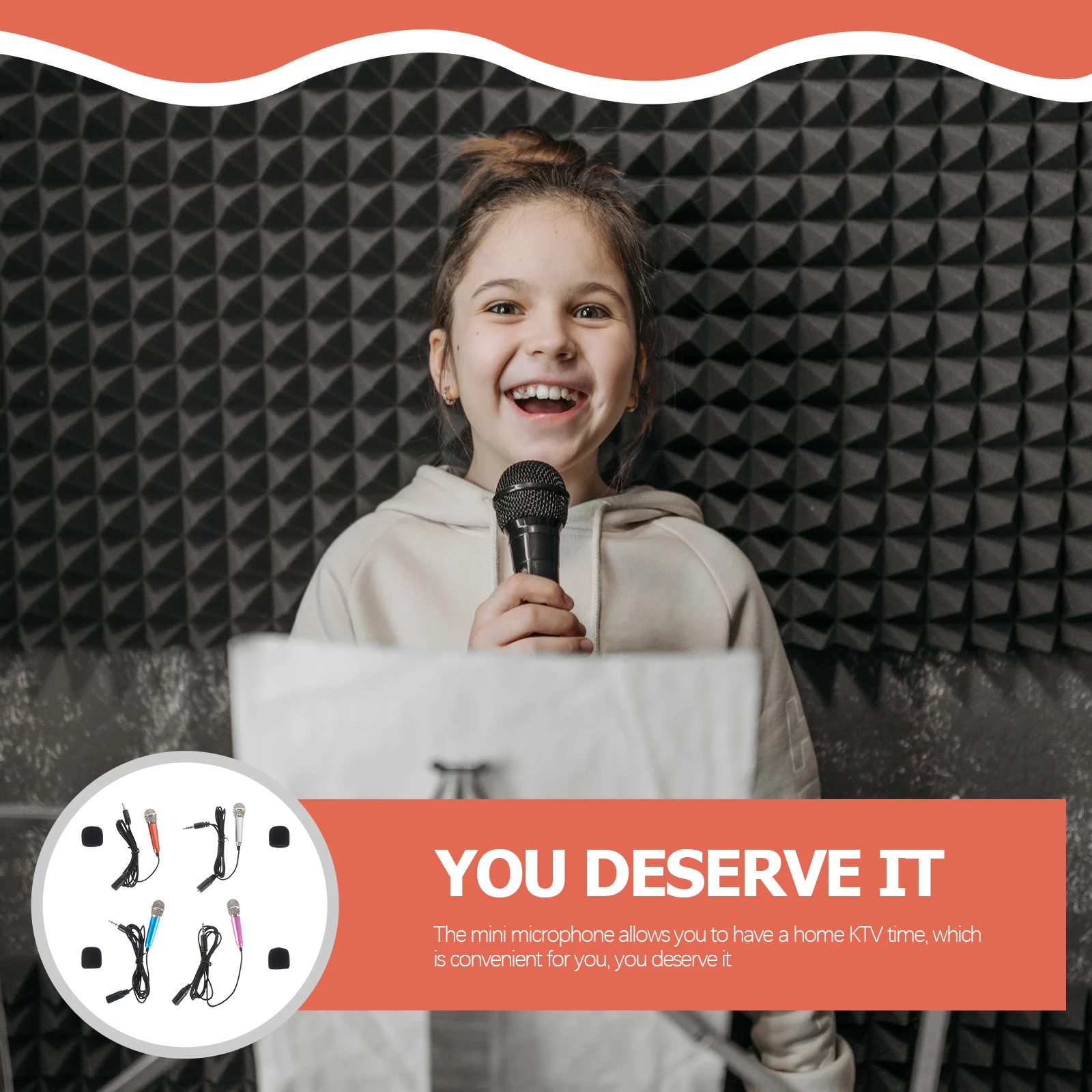 

4Pcs Portable Handheld Mini Microphone Metal Alloy for Home Karaoke Singing Recording Mic Mini Microphone Singing Mic