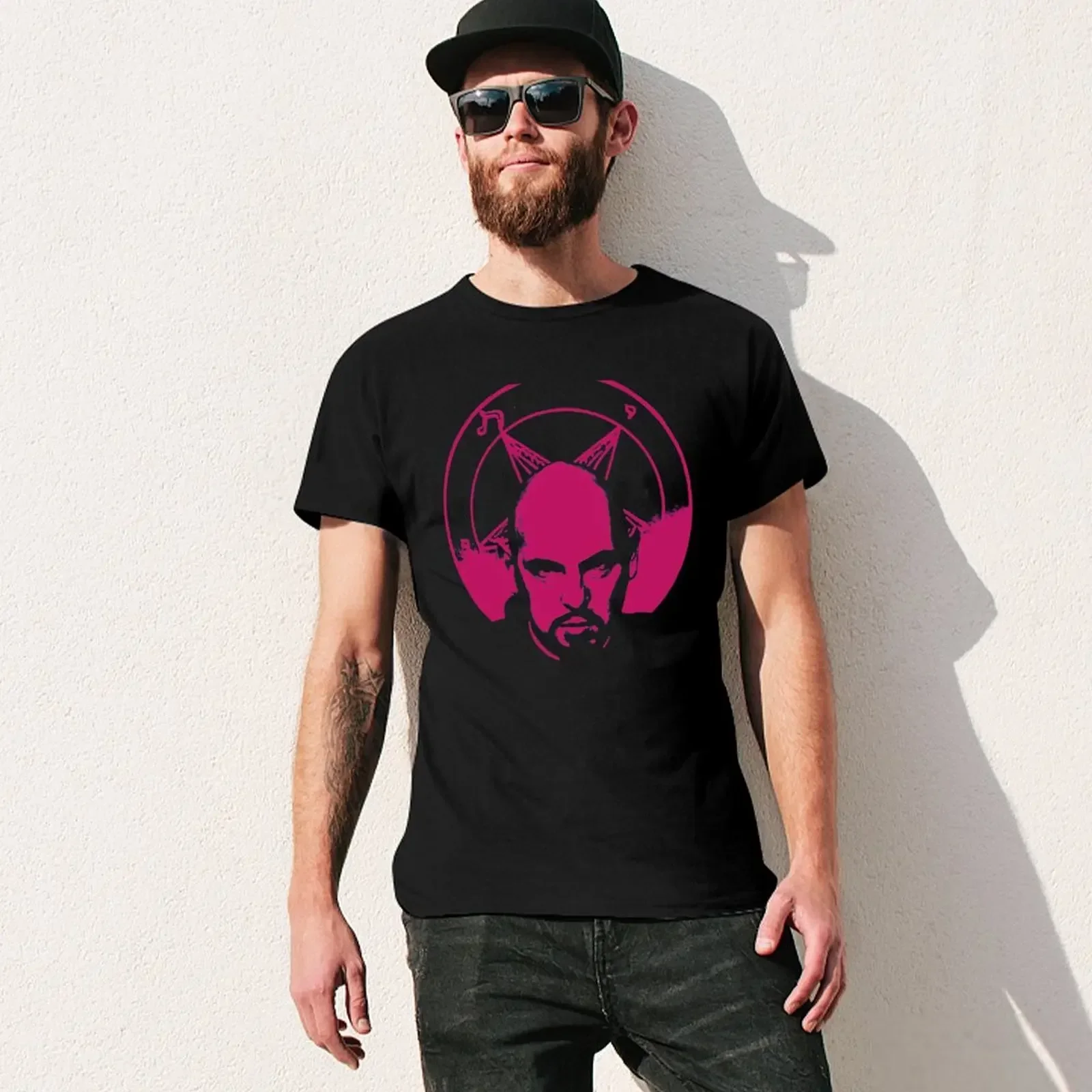 เสื้อยืด Anton lavey สำหรับเด็กผู้ชายเสื้อเชิ้ต Anime เสื้อยืดตลกสำหรับผู้ชาย