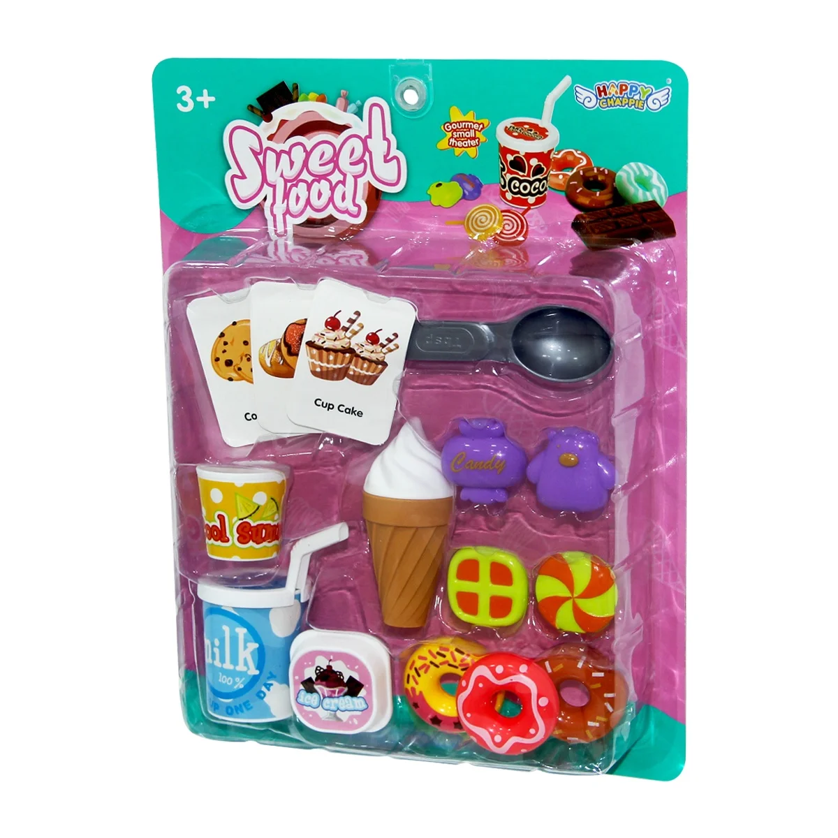 Mini ice cream and drink set