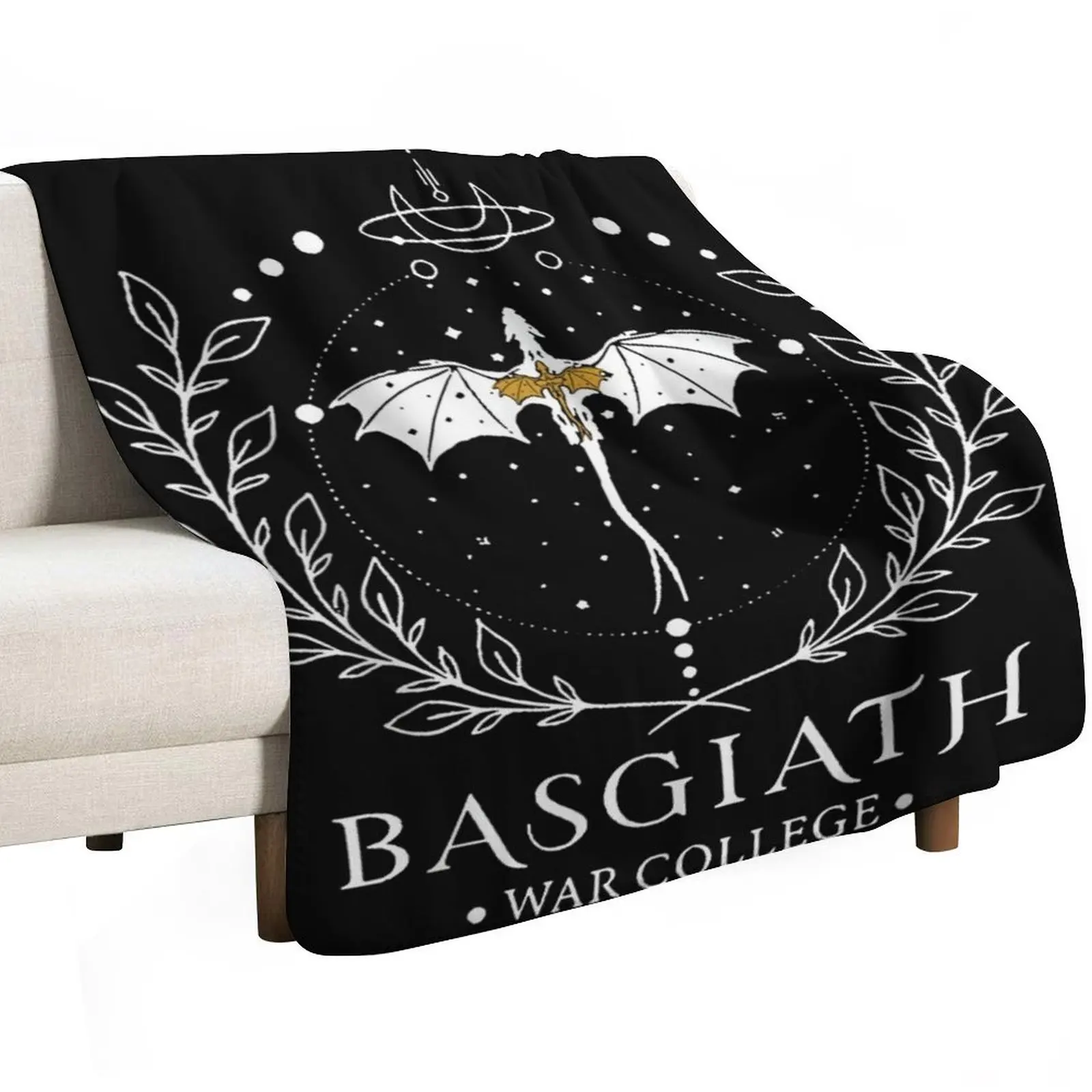 Fourth Wing Basgiath Two Sided Romantasy Dragons Yarros T-Shirt Throw Blanket Plaid Giant Sofa Furry Bed warm winter Blankets